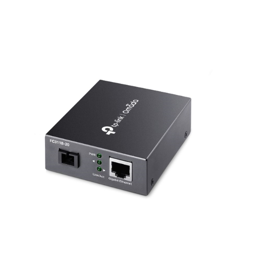 10/100/1000 Mbps RJ45 to 1000 Mbps Single-mode SC WDM Bi-Directional Fiber Converter