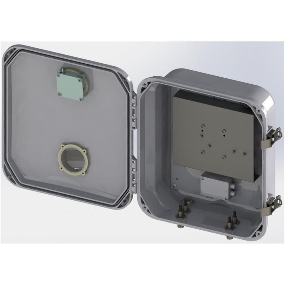 12 x 10 x 5 inch Solid Door Dual Line PoE  Heated & Cooled Wi-Fi Enclosure Solution