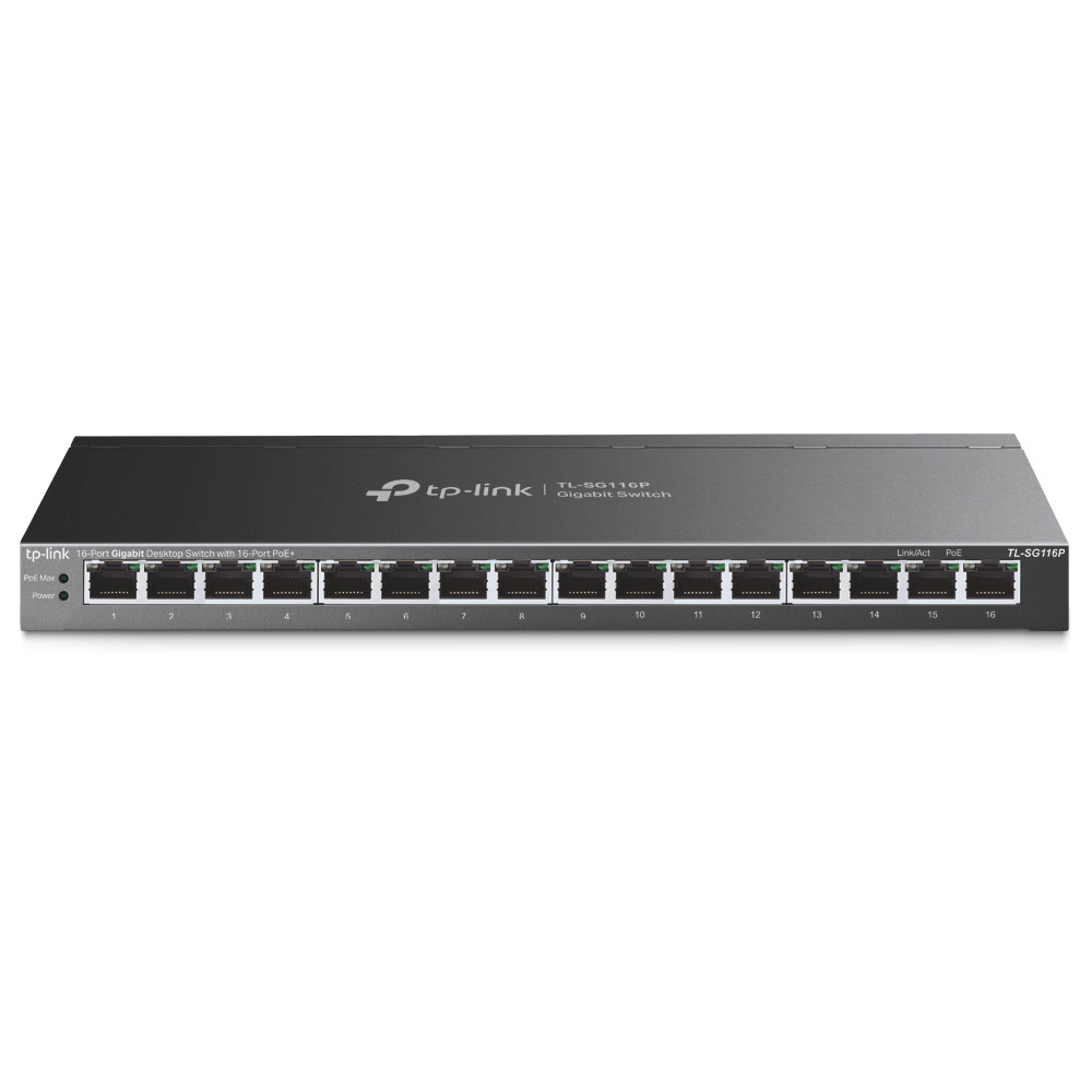 16-Port Gigabit Desktop Switch 16-P PoE+