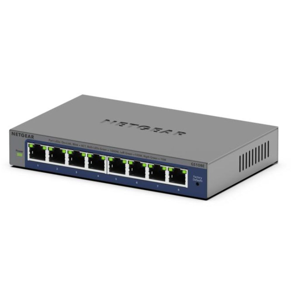 8PT GIGABIT PLUS SWITCH (GS108E)
