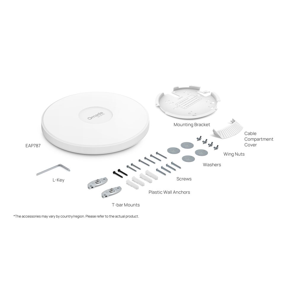 BE12000 Ceiling Mount Tri-Band Wi-Fi 7 Access Point Dedicated RF Scanning