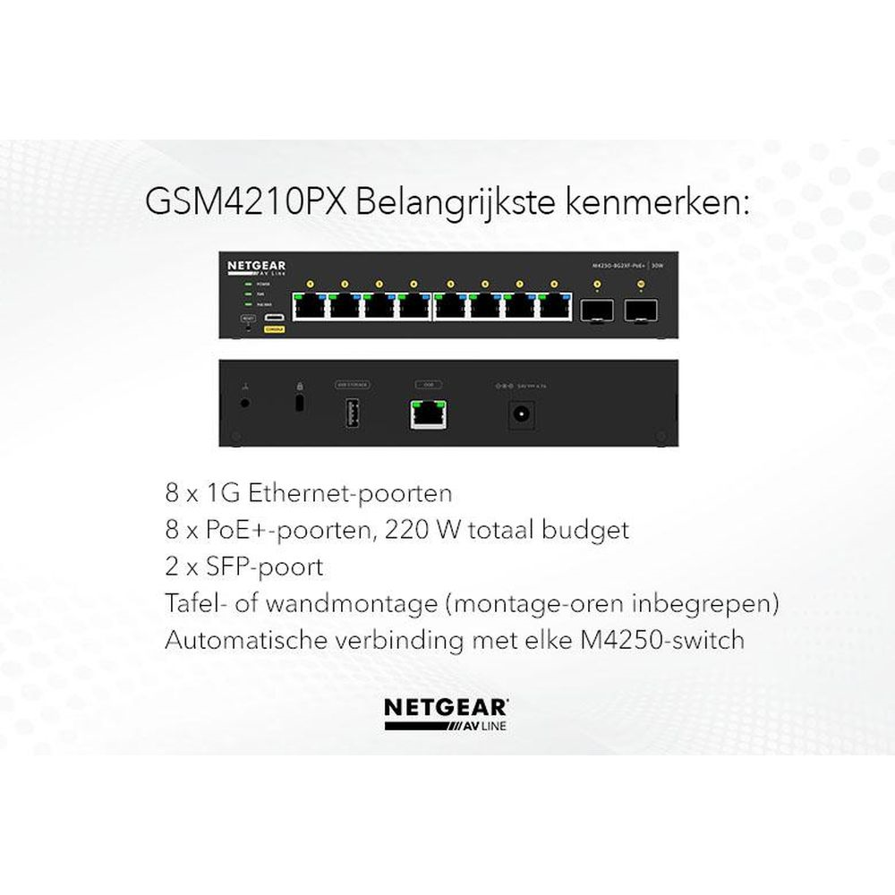 M4250-8G2XF-POE+ MANAGED SWCH