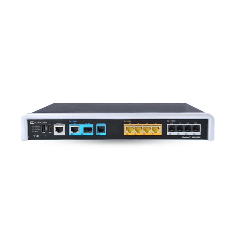 Mediant 500 MSBR with 1 E1/T1 Voice Interfaces Mediant 500 MSBR with 1 E1/T1 Voice Interfaces