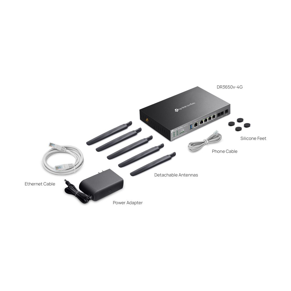 Omada 4G+ Cat6 AX3000 Wi-Fi 6 Gigabit Desktop Desktop DSL Gateway