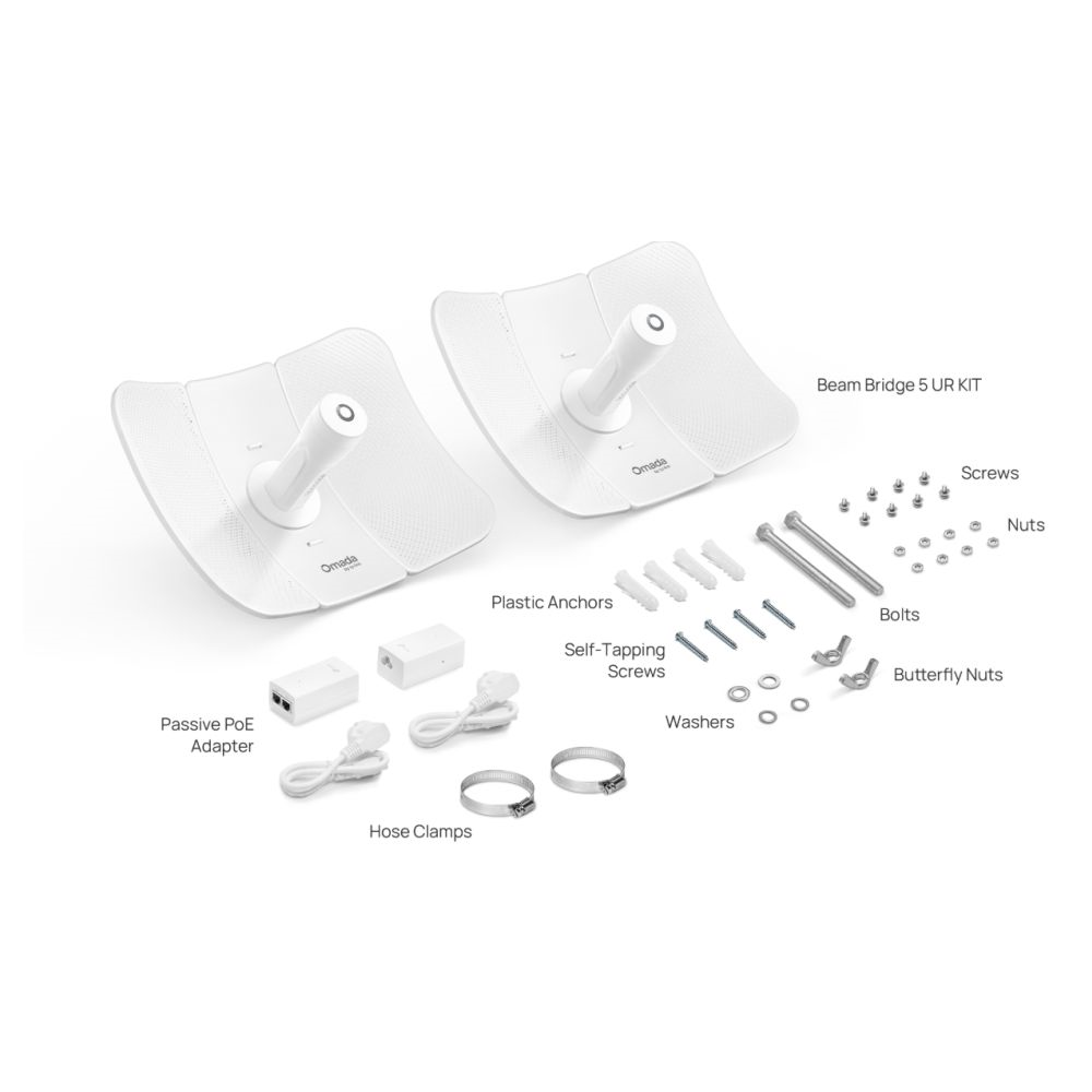 Omada 5GHz 867Mbps Ultra-Range  Indoor/Outdoor Wireless Bridge