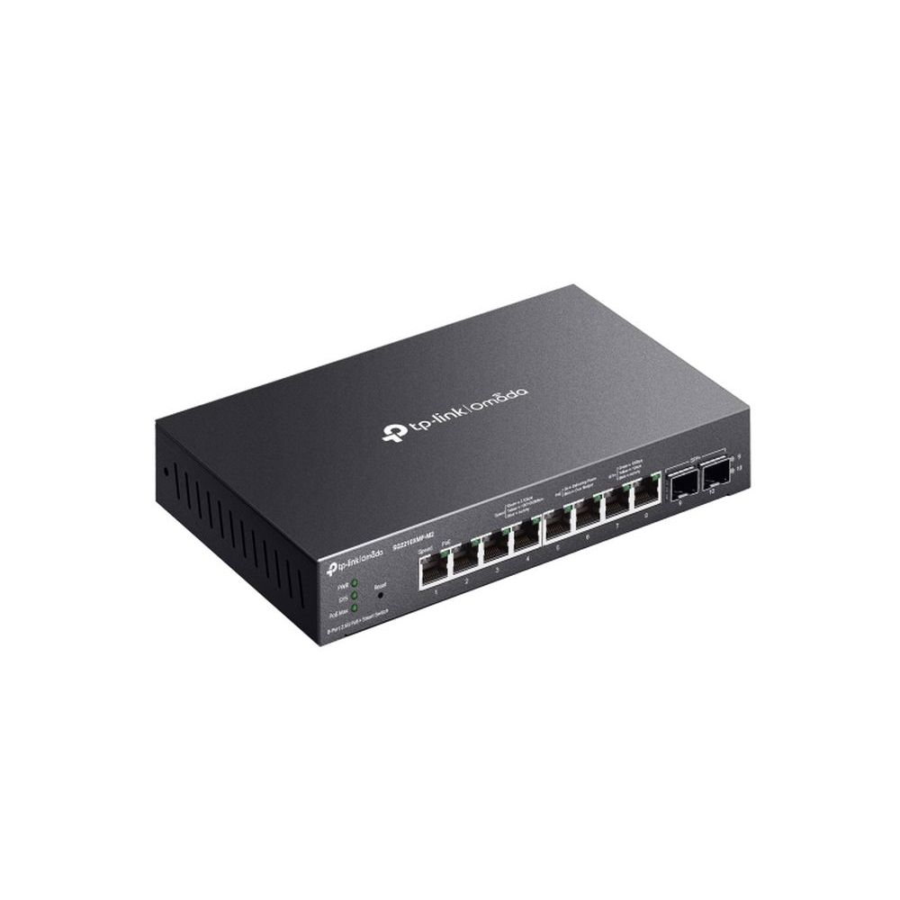 Omada 8-Port 2.5GBASE-T and 2-Port 10GE SFP+ Smart Switch with 8-Port PoE+