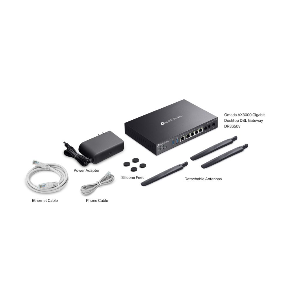 Omada AX3000 Wi-Fi 6 Gigabit Desktop DSL Gateway