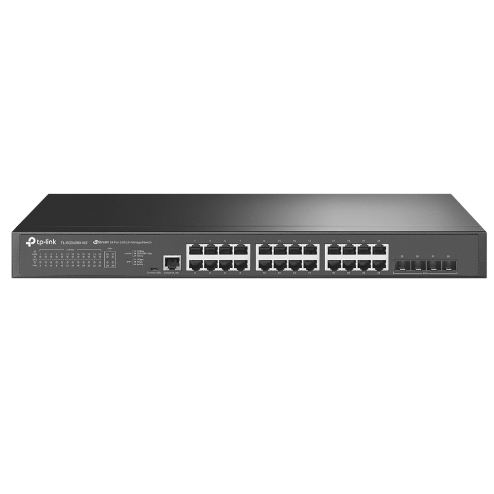 Omada - JetStream 24-Port Gigabit L2+ Managed Switch with 4 10GE SFP+ Slots
