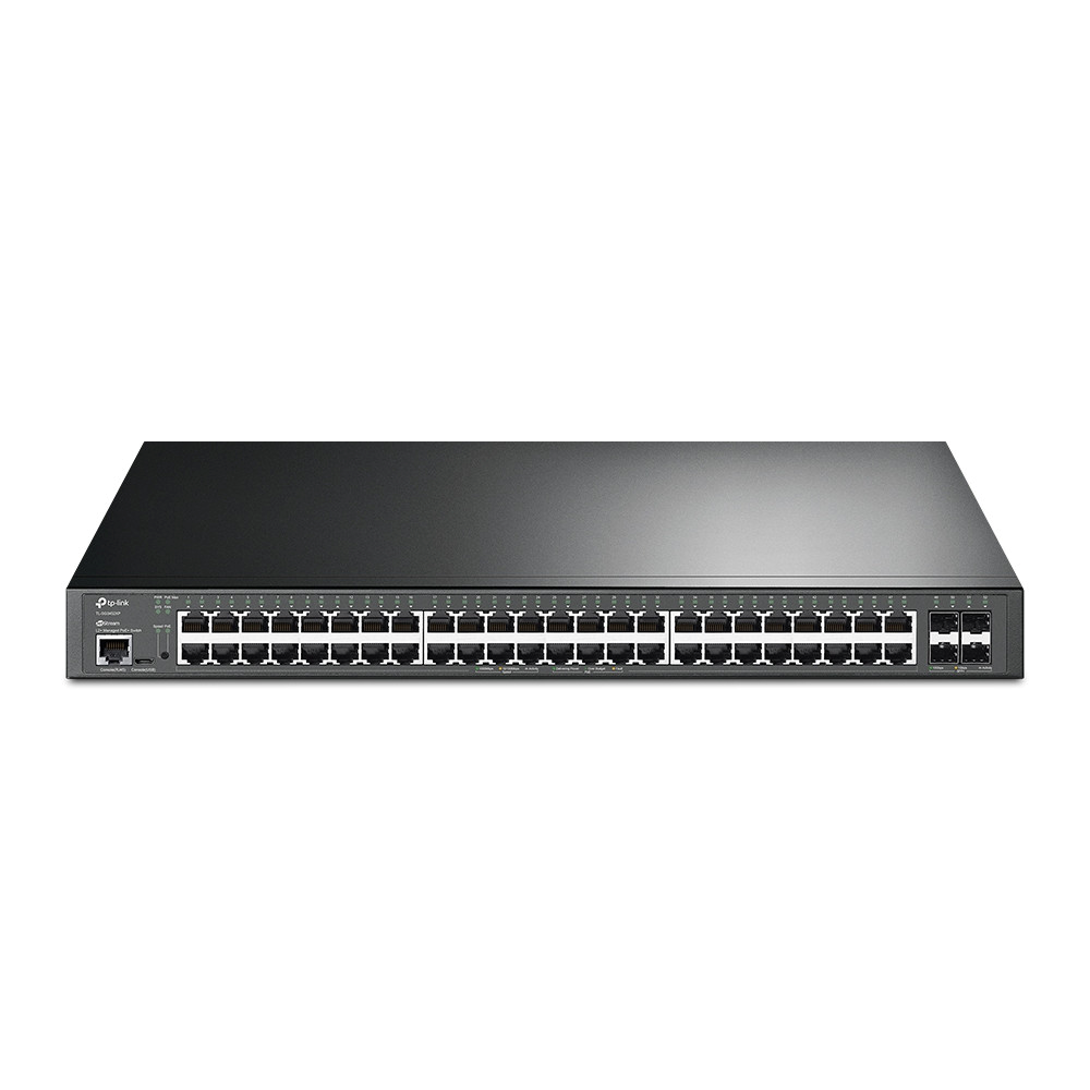 Omada - JetStream 52-Port Gigabit 4-port 10 GE L2+ Managed Switch with 48-Port PoE+