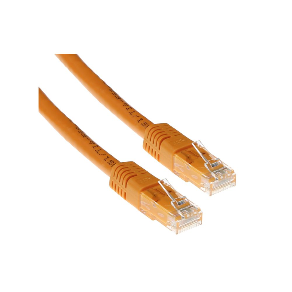 Oranje 7 meter U/UTP CAT6A patchkabels