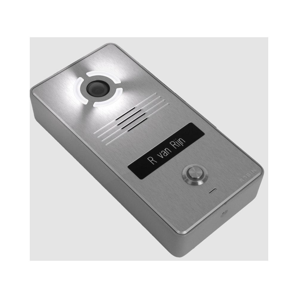 Robin SlimLine SIP, IP camera, Silver, 1 toets (opbouw)