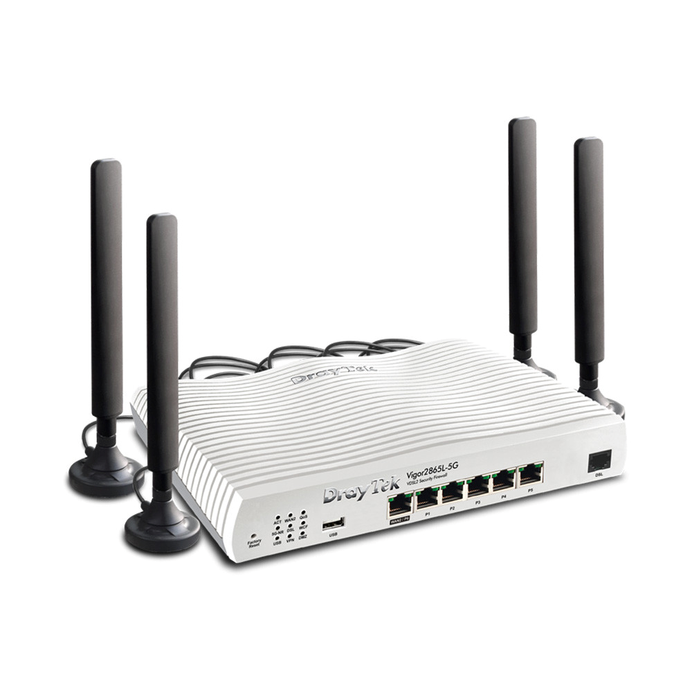Vigor 2865L 5G modem met Dual SIM card slot