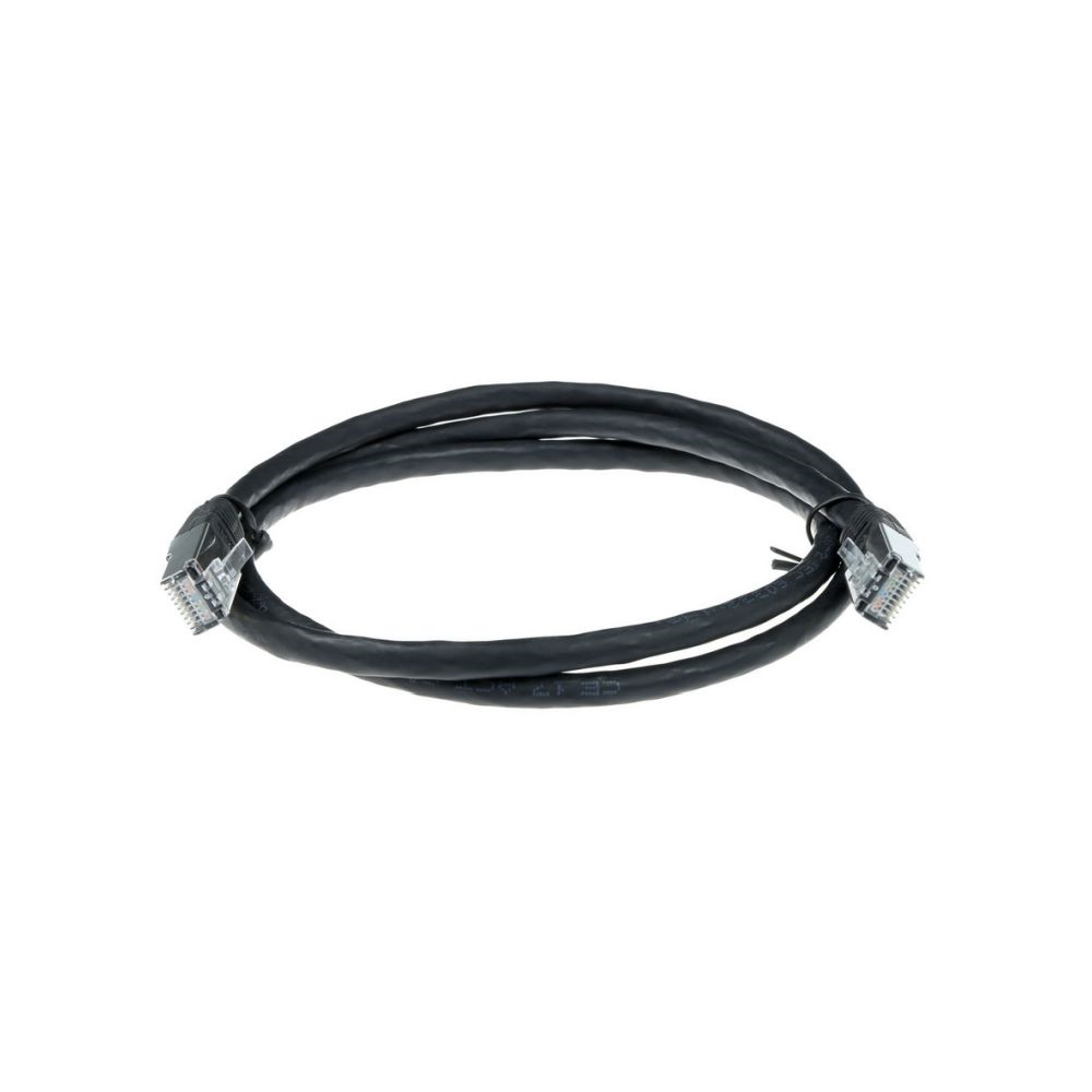 Zwarte 1,5 meter LSZH F/UTP CAT5E patchkabel