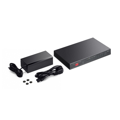 10-Port Gigabit Desktop Switch with 6-Port PoE+ and 2-Port PoE++