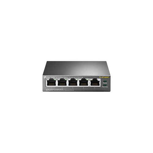5-Port 10/100 Mbps Desktop Switch with 4-Port PoE