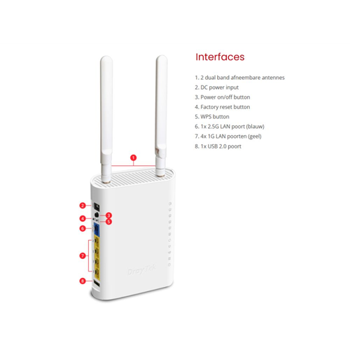 DrayTek VigorAP 905, 802.11ax Dual-Band (2,4GHz + 5GHz)