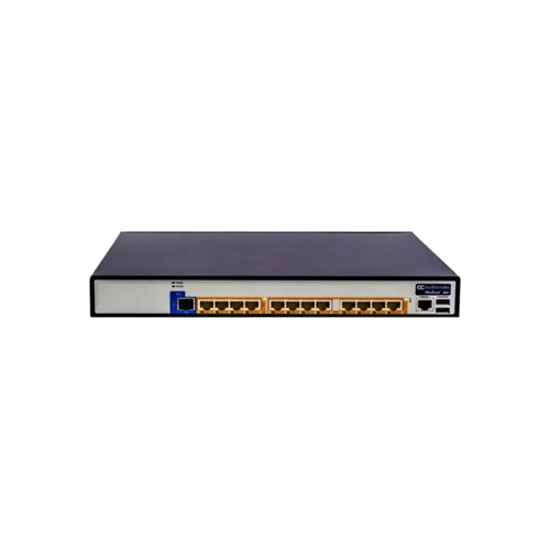 Mediant 800C chassis with a single E1/T1 and 4 FXS interfaces with  4GE ports. Supports dual AC/DC ps