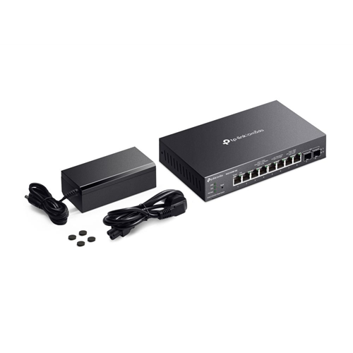 Omada 8-Port 2.5GBASE-T and 2-Port 10GE SFP+ Smart Switch with 8-Port PoE+